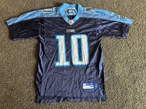 Reebok NFL Tennessee Titans Jersey Vince Young #10 Mens Meduim M Football Vtg - Picture 1 of 4