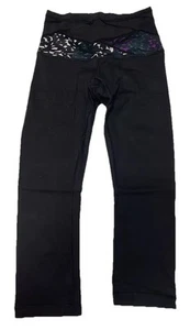 Lululemon Leggings Capris Athletic Black Women’s Size 6 - Reversible #5 - Picture 1 of 11