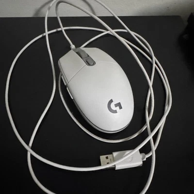 Logitech Wired Gaming Mouse (white) - Image 1 of 4