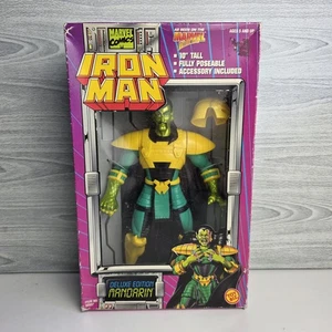 Vintage Iron Man Figur Mandarin Toybiz 10" Deluxe Edition 1994 90er Spielzeug CIB Neu - Bild 1 von 15
