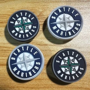 SEATTLE MARINERS MLB ZAPATOS DE BÉISBOL DIJES LOTE DE 4 DIJES SE ADAPTA A COCODRILOS - Imagen 1 de 1
