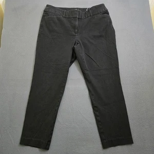 LOFT Outlet Women 10 Black Curvy Skinny Ankle Pants - Picture 1 of 11