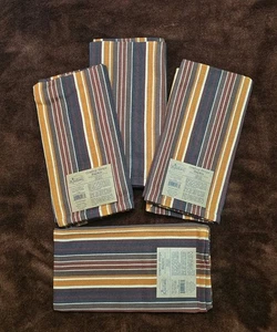 Western Stripe Napkin Set Cowboy Stripe Pattern Kay Dee NWT - Picture 1 of 1