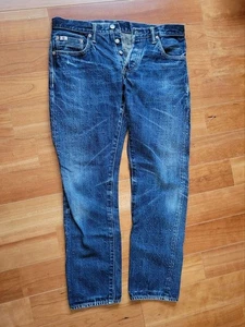 STUDIO D'ARTISAN SD908 W34 Straight Denim Jeans Indigo Blue From JAPAN◎ - Picture 1 of 7