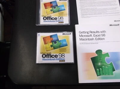 Microsoft Office 98 Gold Macintosh Edition with some manuals Mac - Image 1 of 4