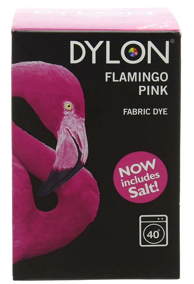 (37,00 €/Kg) Dylon colore rosa fenicottero per tessuti 350 g