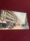 Paris La Rue De La Croix Tuck Postkarte Wunderbares Pferd fahren und moderne Autos