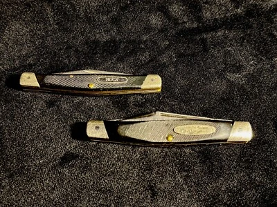 Juego De Colección De 2 Navajas de Bolsillo Plegable Buck 305/309 Lancer y Mini 2 Hojas, EE. UU. Foto 1 de 4