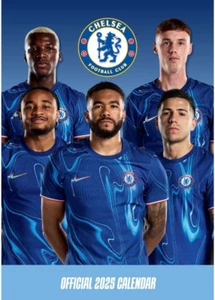 2025 Calendar Chelsea FC Month to View A3 Football Calendar Official Product - Picture 1 of 1