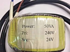 TRANSFORMER 50VA (WATT) 240V:24V (AC) TOREMA TOROIDAL - Picture 1 of 6