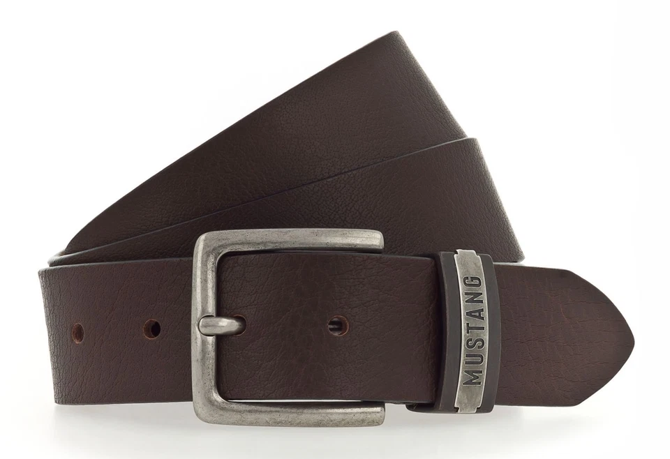 MUSTANG cinturón Classic Leather Belt W110 Dark Brown - Imagen 1 de 1