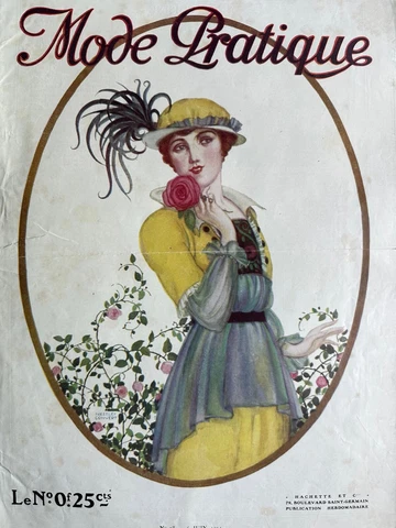 Rare Antique June 6, 1914 Women’s &children's clothing patterns and magazine Cover