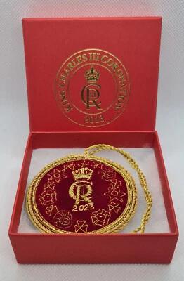 ANCRE SOMME ASSOCIATION Limited Edition King Charles III Coronation Handmade Christmas Tree Ornament