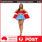 Superwoman Superhero Supergirl Wonder Woman Fancy Dress Halloween Costume Outfit