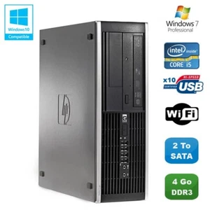 PC HP Compaq Elite 8100 SFF Intel Core i5 650 3.2GHz 4Go 2To Graveur WIFI W7 - Photo 1/1