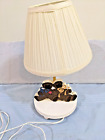 Vintage  wood Table Lamp Night Light Teddy Bear 18''Tall with shade