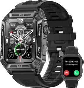 1.91" Military Smart Watch For Men/Women Answer/Make Call Rugged Fitness Tracker - Picture 1 of 19