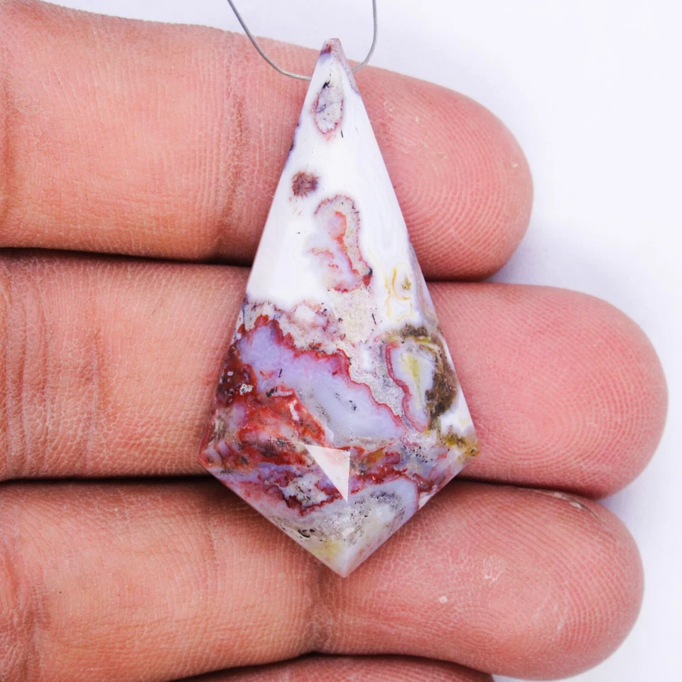 Natural Red Agate Gemstone Kite Shape Red Agate Faceted Cabochons Gemstone Beads - Image 1 of 4