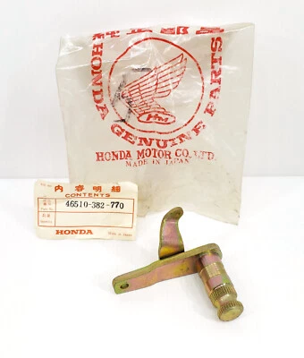 Brazo medio de freno trasero pivote original Honda XL100 XL125 OEM 46510-382-770 nuevo nuevo nuevo en stock Foto 1 de 4