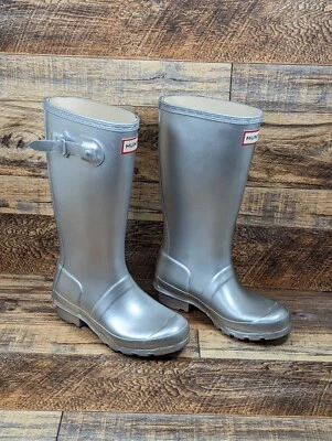 Botas Hunter Gris Plateado Niño Talla 1/Niña Talla 2 Foto 1 de 4