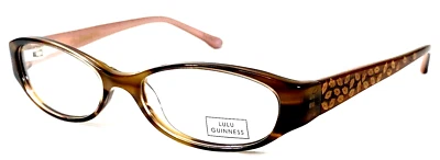 Marco de gafas LULU GUINNESS L840 NOS marrón tortuga/rosa 50-16-135 Foto 1 de 4