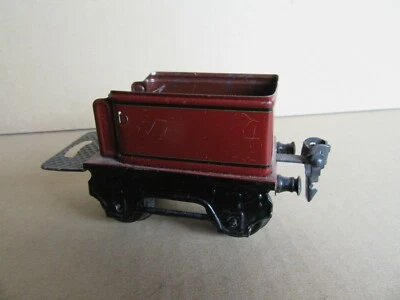 969I Rare Märklin Allemagne Tender 9690 Brun Rougeâtre Zéro O Vintage 1925 - Imagen 1 de 4