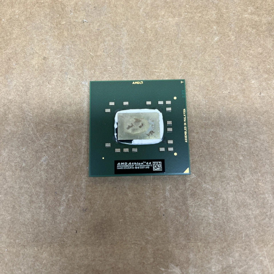 AMD Athlon-64 3200+ Laptop CPU Processor AMA3200BEX5AP SOCKET 754 CAA0C - Image 1 of 2