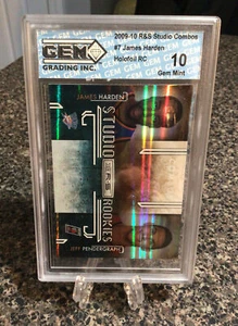 2009-10 James Harden R&S Combos Holofoil #’d 91/250 Gem Mint 10 RC ROOKIE! - Picture 1 of 5