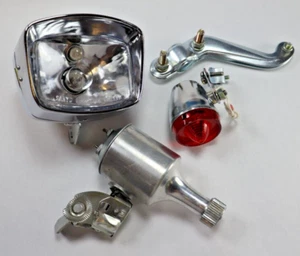 UNUSED NOS Vintage National Sanyo Electric Bicycle Light Dynamo Japan INCOMPLETE - Picture 1 of 9