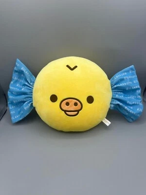 San-X Rilakkuma Kiiroitori Face Squishy Candy 16" Peluche Candy Mochi - Immagine 1 di 3