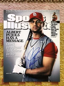 Albert Pujols Signed Autograph 11x14 Sports Illustrated Cover MLB HOF PROOF - Picture 1 of 3