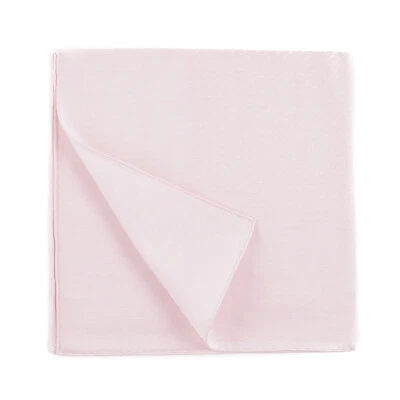 Zilli Monogram Patterned Light Pink Woven Superfine Cotton Pocket Square - Image 1 of 4