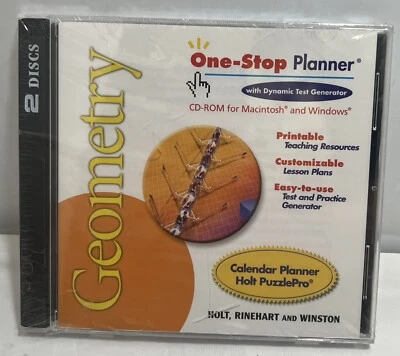 One-Stop Planner Geometry [CD-ROM] Mac & Win Compatible Dynamics Test Generator - Image 1 of 4