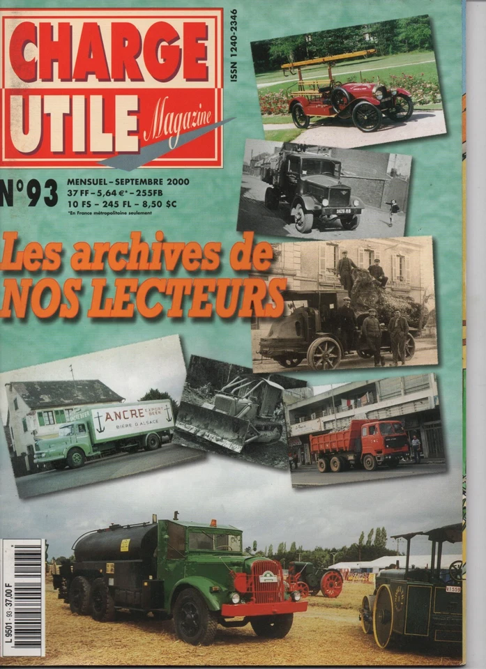 Charge Utile Magazine - French Classic Commercial Vehicle Magazine - Sept 2020 - Image 1 of 2