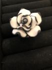 Black And White Adjustable Rose Costume Ring BUY NOW &#163;5.00