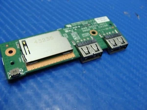 Lenovo Flex 2 15 15.6” Genuine Dual USB Card Reader Board 448.00Z01.0011 ER* - Imagen 1 de 3