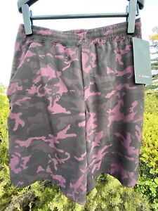 NWT Recent Camo Lululemon Men Pace Breaker 9” Lined M Red/Purple/Black-Sold-Out