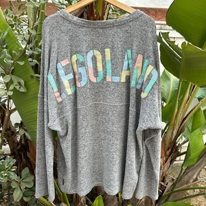 Legoland Spirit Jersey Gray XXL Pastel Logo Long Sleeve 31x27.5 - Picture 1 of 3