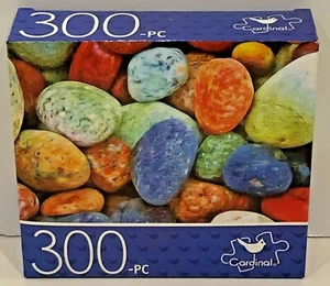 Cardinal 300 Piece Jigsaw Puzzle Colorful Sea Pebbles New - Picture 1 of 3