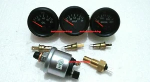 Juego de medidores eléctricos - Medidor de voltios Medidor de temperatura Medidor de presión de aceite con REMITENTE BB - Imagen 1 de 3