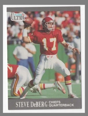 1991 Fleer Ultra Steve DeBerg #64 CHIEFS NFL Football Card Quarterback - Image 1 of 2