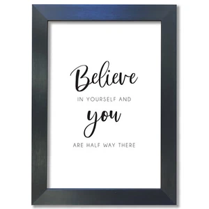#8 Motivational Inspirational Print Believe yourself Poster A3 A4 Wall Art Decor - Picture 1 of 7