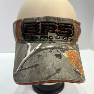 Bass Pro Shops Visor Boys Touth Camo Adjustable Fishing Embroidered Green Cotton - Picture 1 of 11