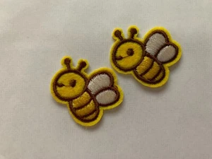 Piccolo bombo x 2 ferro su applique toppa - Foto 1 di 1