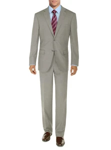 DTI BB Signature Mens 2 Button Modern Fit Suit Set Two Piece Jacket With - Picture 1 of 5