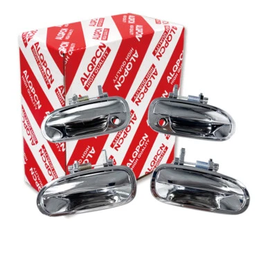 Chrome 1 Lot 4 Doors Exterior Handle Fit Honda Civic 1996 1997 1998 1999 2000 - Imagem 1 de 4