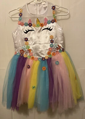 Spooktacular Creaciones Niñas Talla Grande Unicornio Halloween Disfraz Vestido Tutú Foto 1 de 4
