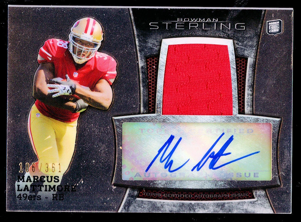 Marcus Lattimore #BSAR-ML signed auto 2013 Topps Bowman Sterling Rookie 106/361 - Image 1 of 1
