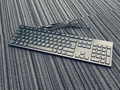 FAULTY Dell KB216 FRENCH Slim Office Multimedia USB Keyboard (Black) - Image 1 of 2