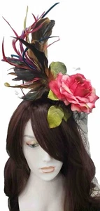 Women's Fascinator, Kentucky Derby Church Hat, Wedding, Event Headband - Picture 1 of 4